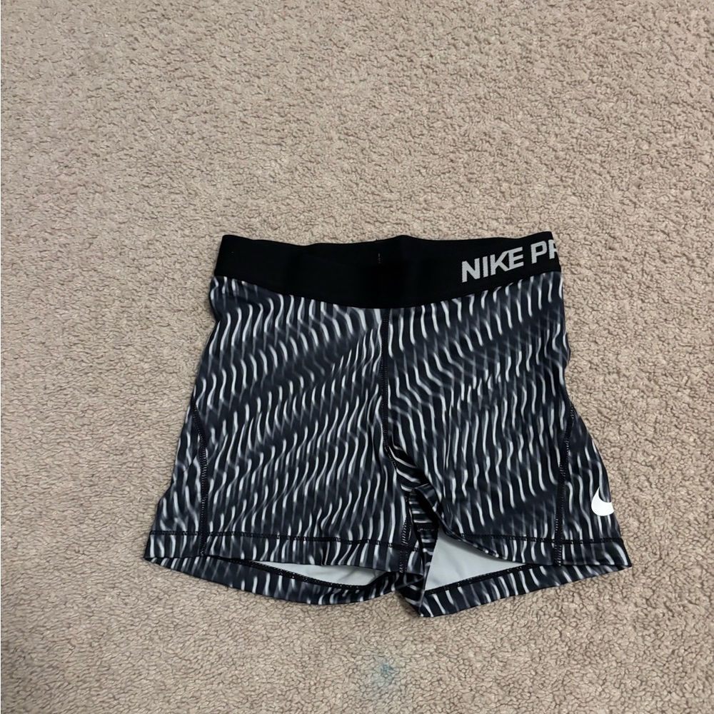 Nike Pro Black and White Shorts